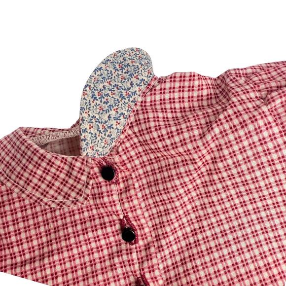 American Girl Kirsten Housecoat Sockor Set Checked Robe Wool Slipper Pleasant Co - Picture 6 of 9